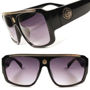 Vintage Retro Style Swag Hip Hop Rapper DJ Mens Womens Plastic Square Sunglasses